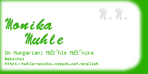 monika muhle business card